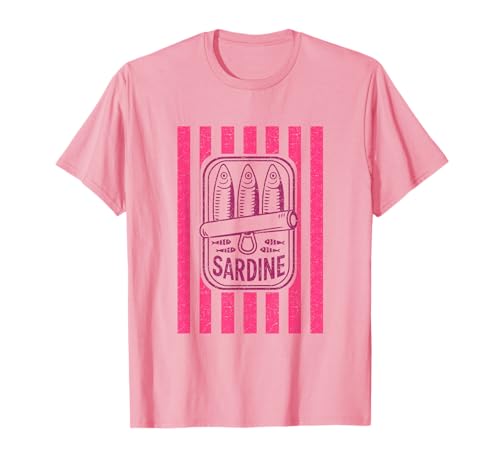 Sardinen-Fisch, Retro, Grafik, Sommer, für Männer und Frauen T-Shirt von Vintage Sardine Fish Cute Summer Tees