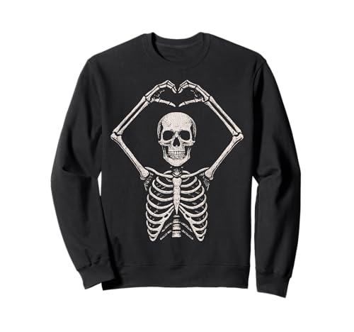 Vintage Skelett Herz Lustig Niedlich Halloween Retro Männer Frauen Sweatshirt Vintage Skelett Herz Lustig Niedlich Halloween Retro Männer Frauen Sweatshirt von Vintage Skeleton Heart Halloween Funny Men Women