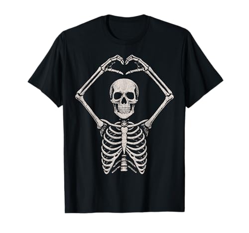 Vintage Skelett Herz Lustig Niedlich Halloween Retro Männer Frauen T-Shirt Vintage Skelett Herz Lustig Niedlich Halloween Retro Männer Frauen T-Shirt von Vintage Skeleton Heart Halloween Funny Men Women