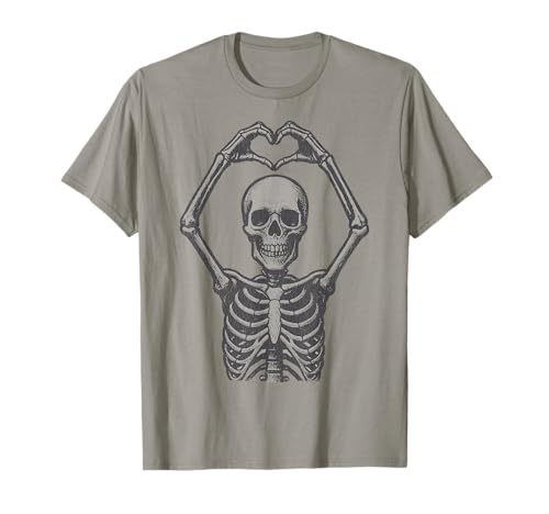 Vintage Skelett Herz Lustig Niedlich Halloween Retro Männer Frauen T-Shirt Vintage Skelett Herz Lustig Niedlich Halloween Retro Männer Frauen T-Shirt von Vintage Skeleton Heart Halloween Funny Men Women