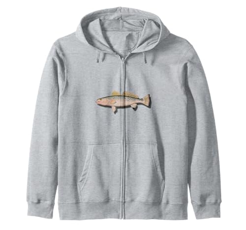 Gesprenkeltes Forellenangeln – Männer, Frauen & Kinder gesprenkelte Forelle Kapuzenjacke von Vintage Speckled Trout