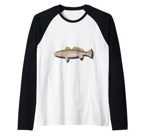 Gesprenkeltes Forellenangeln – Männer, Frauen & Kinder gesprenkelte Forelle Raglan von Vintage Speckled Trout