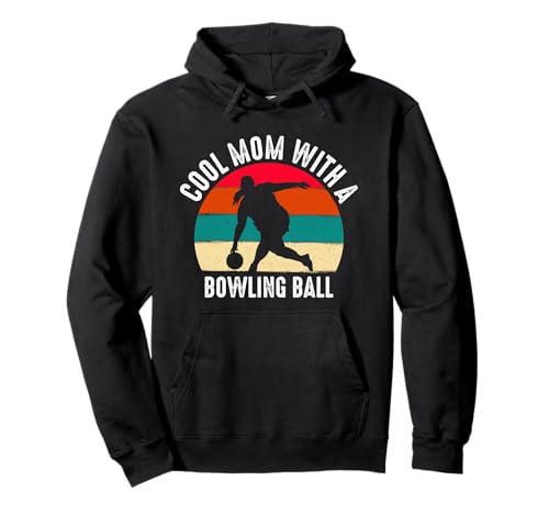 Coole Mama mit Einer Bowlingkugel Pullover Hoodie Coole Mama mit Einer Bowlingkugel Pullover Hoodie von Vintage Striker