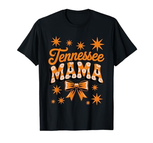 Tennessee Mama, Retro Print Orange Bow Women's T-Shirt Tennessee Mama, Retro Print Orange Bow Women's T-Shirt von Vintage Tennessee Mom Gifts and Apparel