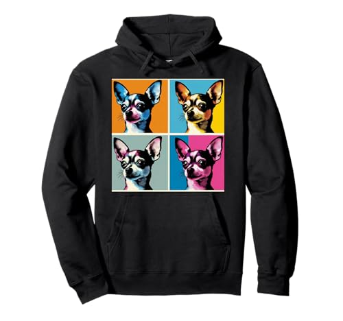 Vintage Chihuahua Retro Chiwawa Hund Damen Pullover Hoodie von Vintage Tiere Retro Hundeliebhaber Geschenke
