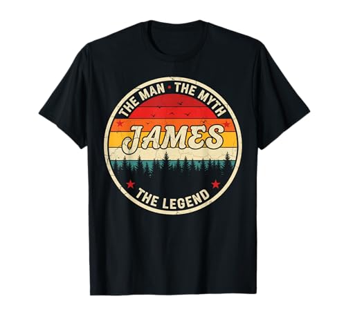 The Man The Myth The Legend James Vorname Vintage 90er Jahre T-Shirt The Man The Myth The Legend James Vorname Vintage 90er Jahre T-Shirt von Vintage Urban First Names Gifts Tees & Co