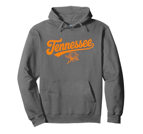 Throwback Vintage Tennessee with Flower Adults and Kids Fun Pullover Hoodie von Vintage Varsity City & State Gifts and Apparel