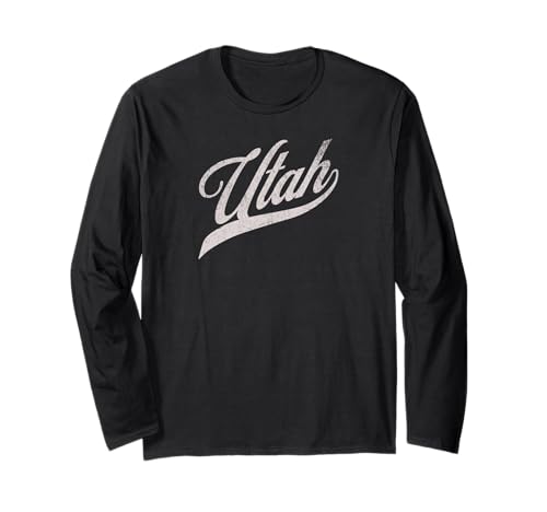 Throwback Vintage Utah City and State Adults and Kids Langarmshirt Throwback Vintage Utah City and State Adults and Kids Langarmshirt von Vintage Varsity City & State Gifts and Apparel