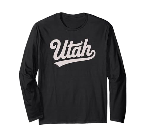 Throwback Vintage Utah City and State Adults and Kids Langarmshirt von Vintage Varsity City & State Gifts and Apparel