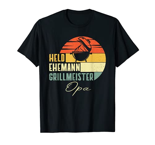 Herren Ehemann Opa Grillmeister Held Vatertag Geschenke Großvater T-Shirt Herren Ehemann Opa Grillmeister Held Vatertag Geschenke Großvater T-Shirt von Vintage Vatertag Geschenk-Ideen Spruch Grillen