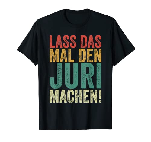 Herren Retro Lass das mal den Juri machen Vintage Vornamen T-Shirt von Vintage Vornamen Designs für Männer