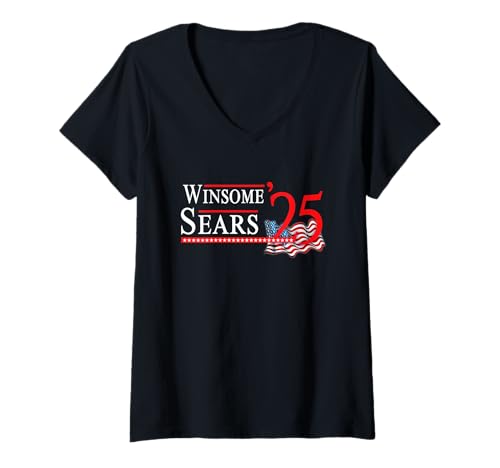 Damen Winsome Sears, Wahl zum Gouverneur von Virginia 2025, Republikaner, VA T-Shirt mit V-Ausschnitt von Vintage Winsome Sears 2025 Virginia Governor