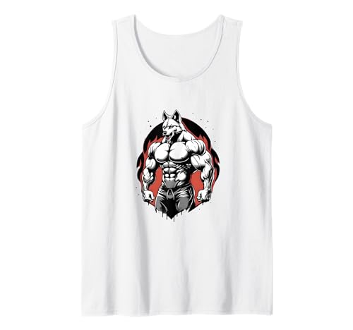 Wolf Shirt für Herren, Wolf Kostüm für Damen, Wolf für Kinder Tank Top von Vintage Wolf shirt for youth, Wolf shirt for girls