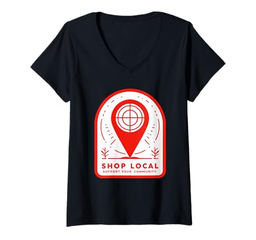 Damen Kaufen Sie auf dem lokalen Gemeinschaftsmarkt für Kleinunternehmen EIN T-Shirt mit V-Ausschnitt Damen Kaufen Sie auf dem lokalen Gemeinschaftsmarkt für Kleinunternehmen EIN T-Shirt mit V-Ausschnitt von Vintage World