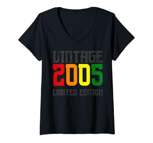 Damen Limitierte Auflage – Vintage 2005 T-Shirt mit V-Ausschnitt Damen Limitierte Auflage – Vintage 2005 T-Shirt mit V-Ausschnitt von Vintage Year of Birth Gifts Apparel & Accessories
