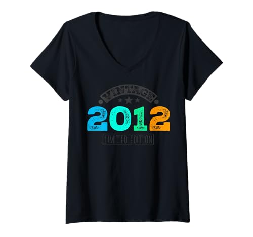 Damen Limitierte Auflage – Vintage 2012 T-Shirt mit V-Ausschnitt Damen Limitierte Auflage – Vintage 2012 T-Shirt mit V-Ausschnitt von Vintage Year of Birth Gifts Apparel & Accessories