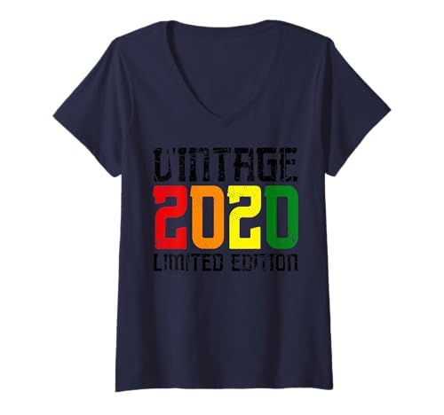 Damen Limitierte Auflage - Vintage 2020 T-Shirt mit V-Ausschnitt Damen Limitierte Auflage - Vintage 2020 T-Shirt mit V-Ausschnitt von Vintage Year of Birth Gifts Apparel & Accessories