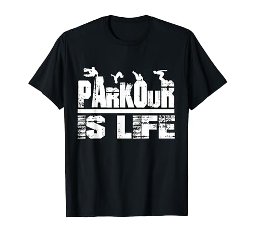 Love Parkour Jungen Shirt Parkour Liebhaber für Männer und Mädchen T-Shirt von Vintage parkour tshirt costume men, kids and women