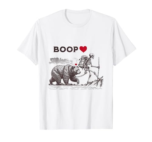 Retro Bär Skelett Boop Bär Lustig Halloween Mädchen Männer Frauen T-Shirt Retro Bär Skelett Boop Bär Lustig Halloween Mädchen Männer Frauen T-Shirt von Vintage retro Bear love Skeleton Boop Apparel