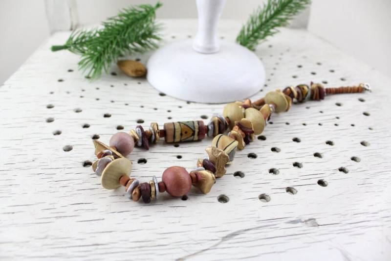 Holz Halskette 80Er Jahre Schmuck Aus Ketten Verschluss Frauen Hochzeit Opulente Holz Halskette 80Er Jahre Schmuck Aus Ketten Verschluss Frauen Hochzeit Opulente von Vintage4Moms