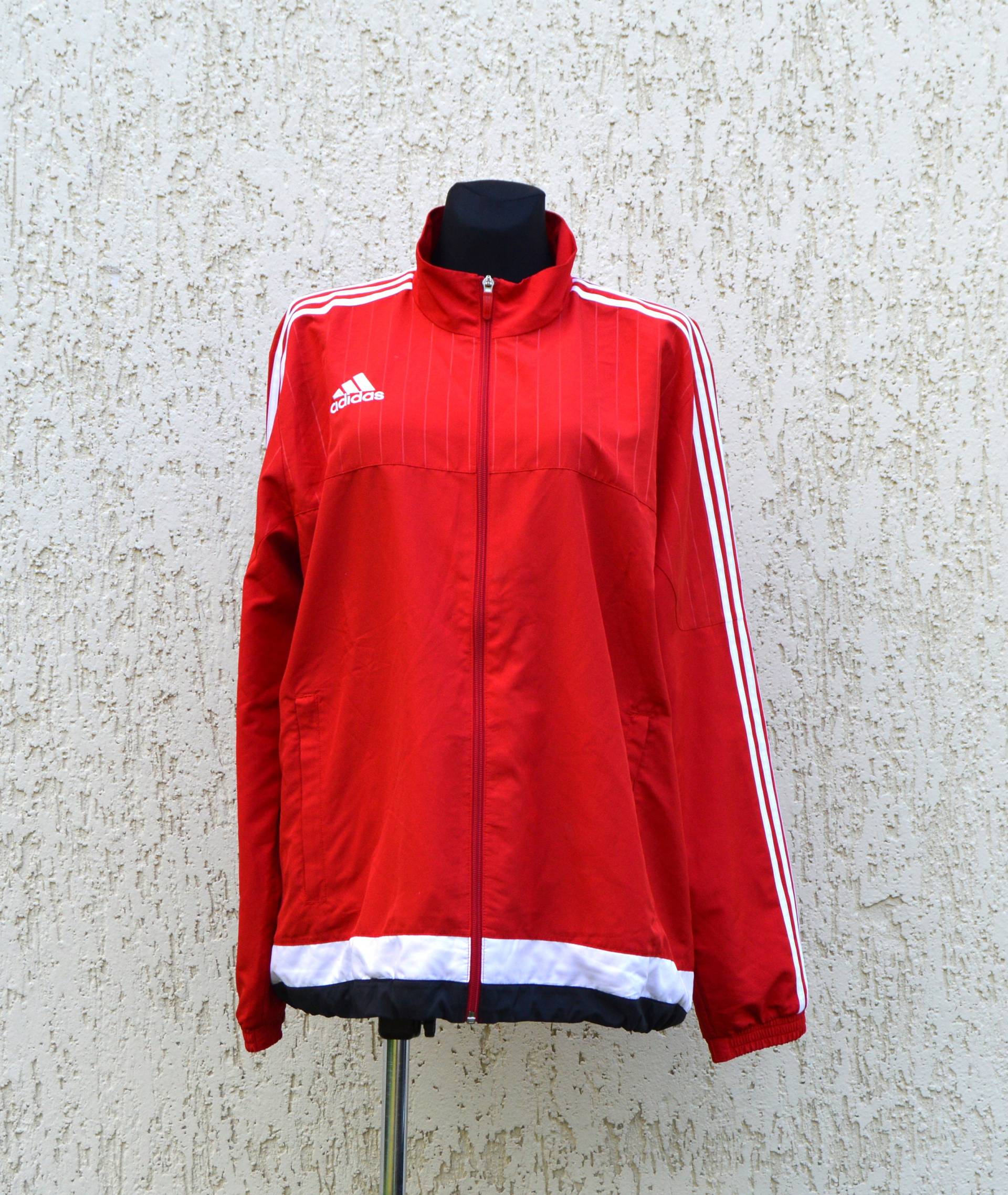 Rote Adidas Jacke Hip Hop Style Trainingsanzug Vintage Rot Blau Weiß Windjacke Training Jogging Sportjacke Extra Groß Rote Adidas Jacke Hip Hop Style Trainingsanzug Vintage Rot Blau Weiß Windjacke Training Jogging Sportjacke Extra Groß von VintageAdidasShop