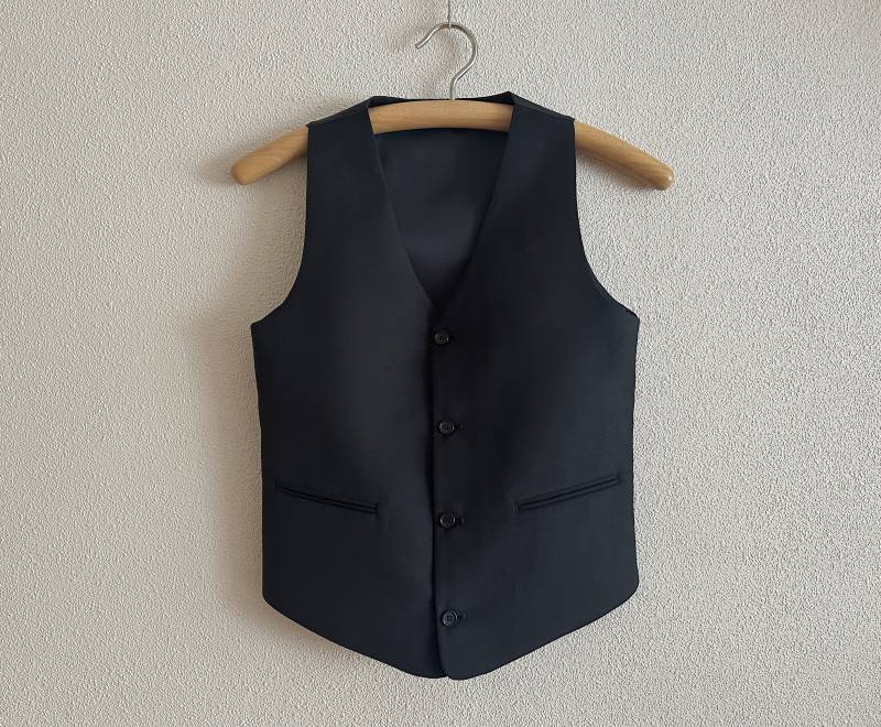 Jungen Weste Schwarze Herren Formelle Edwardian Viktorian Renaissance Steampunk Barock von VintageAgency