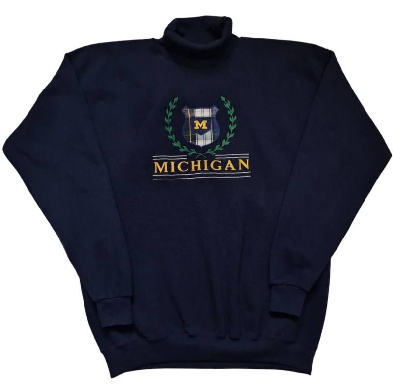 Vintage Gibralien Pullover Mock Neck Rundhalsausschnitt Oversize Hoodie Der Universität College Uni Xxl von VintageAlwaysYours