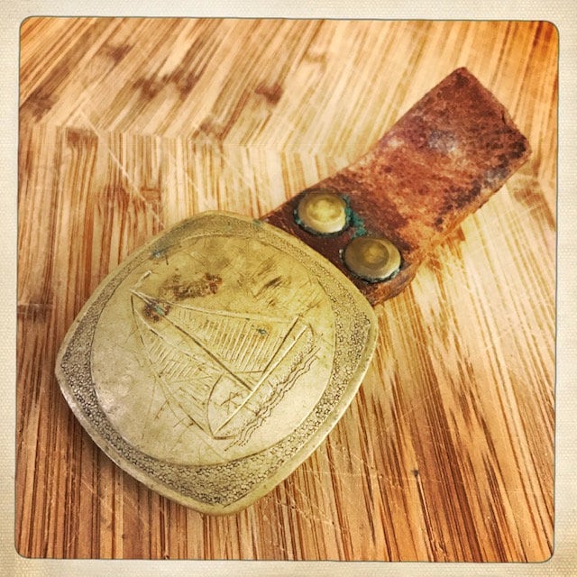 Rocker Vintage Segelboot Western Rocker Messing Gürtelschnalle Americana Rockstar Rocker Vintage Segelboot Western Rocker Messing Gürtelschnalle Americana Rockstar von VintageAmericano