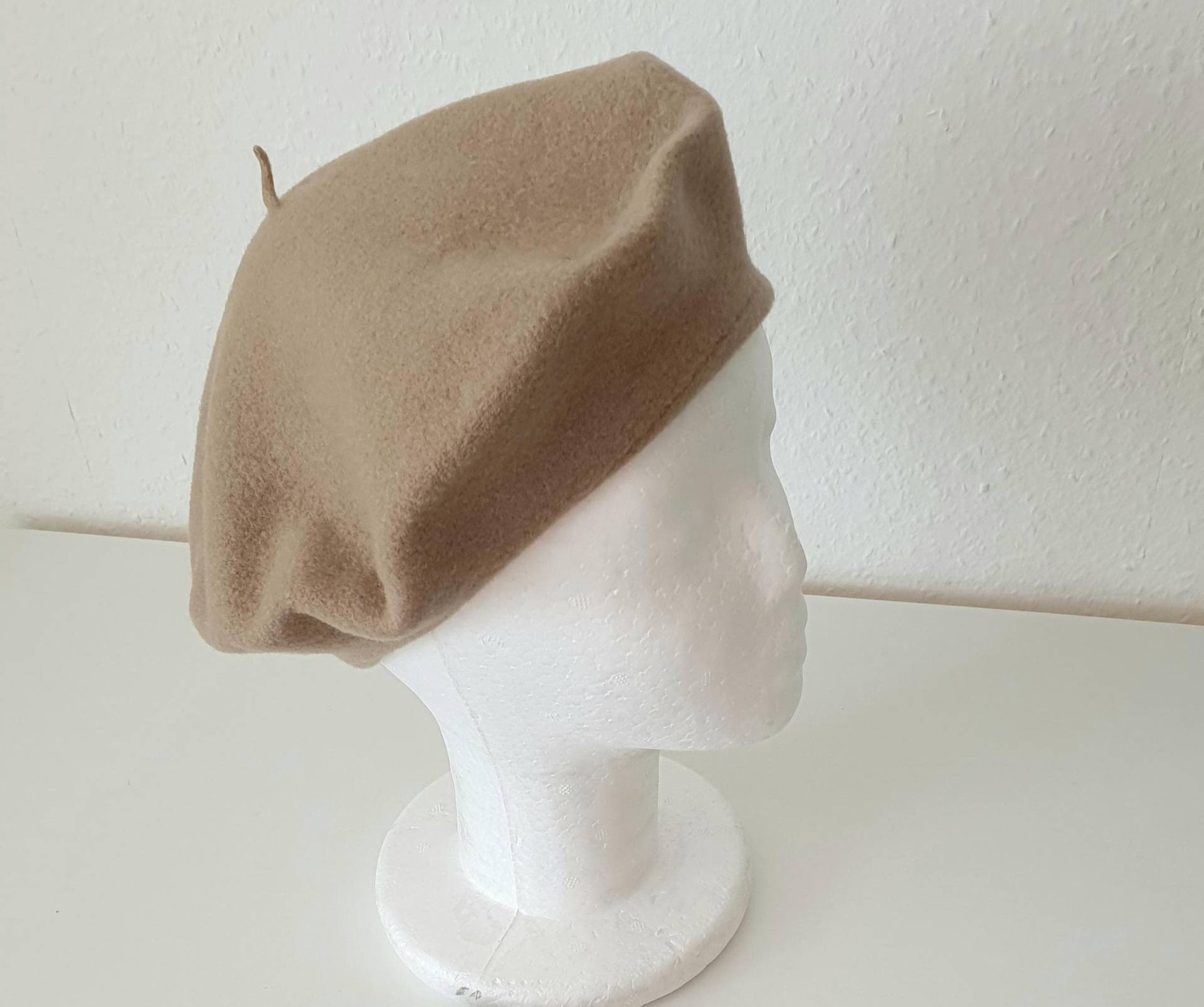 70Er Vintage Basken Mütze Barett Reine Wolle von VintageAndCream