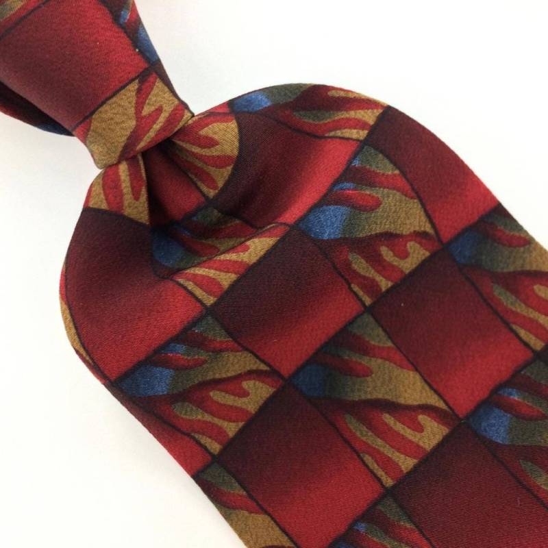 Cocktail-Kollektion Krawatte Kariert Rot Blau Braun Seide Krawatten I10-86 Corbata Cravate Qw Cocktail-Kollektion Krawatte Kariert Rot Blau Braun Seide Krawatten I10-86 Corbata Cravate Qw von VintageAndRareTies