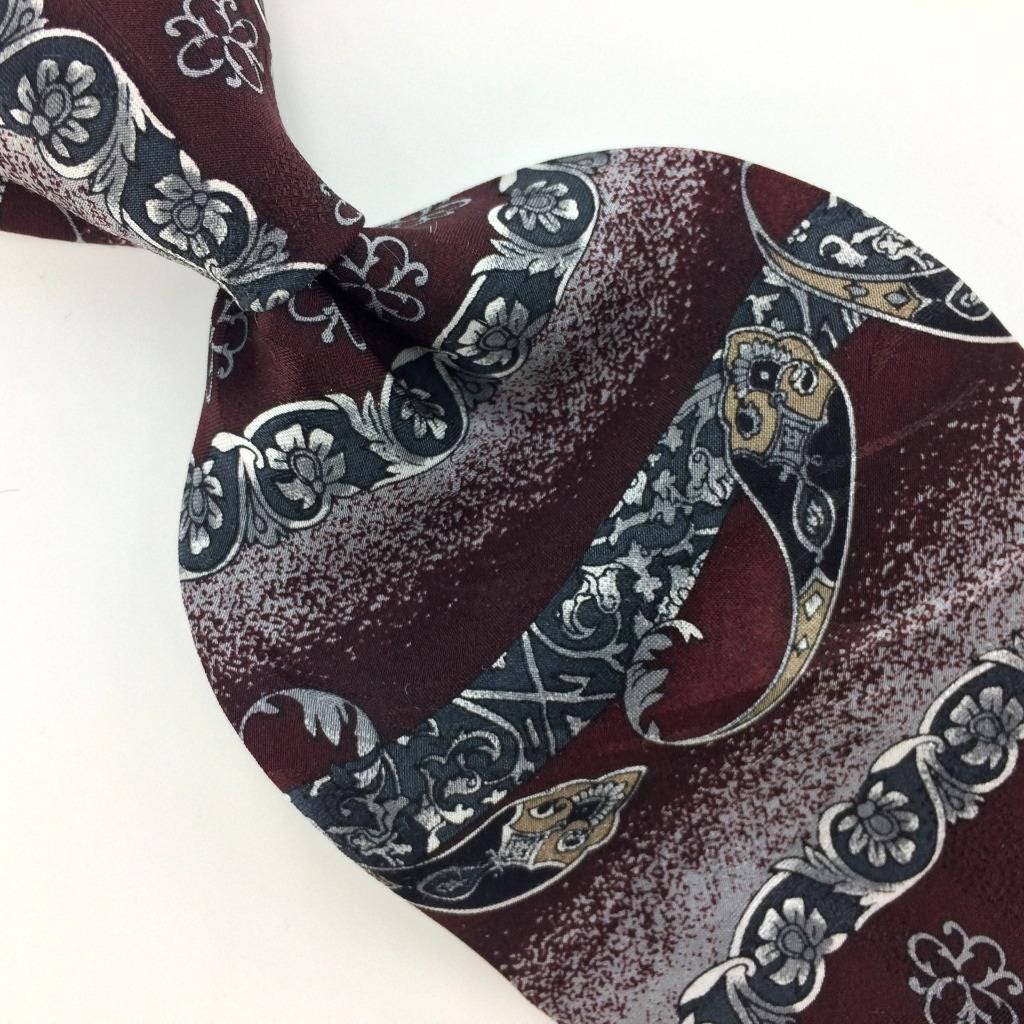 Surrey Krawatte Uns Gemacht Maroon Grau Art Deco Seide I7-149 Qw Ausgezeichnete Corbata Cravatta Cravate Surrey Krawatte Uns Gemacht Maroon Grau Art Deco Seide I7-149 Qw Ausgezeichnete Corbata Cravatta Cravate von VintageAndRareTies