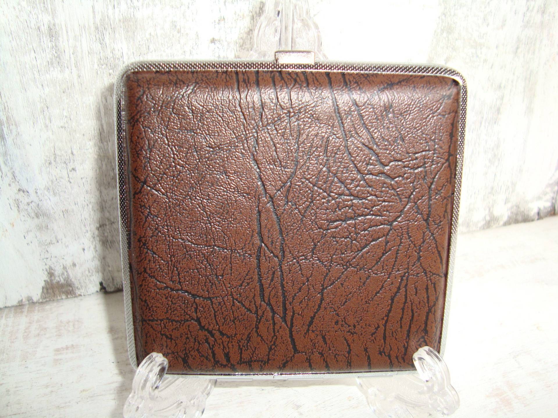 Vintage Braun Zigarettenhülle - Style Hülle Doppelseitige Accessoire Für Raucher Geschenk von VintageAvangardShop