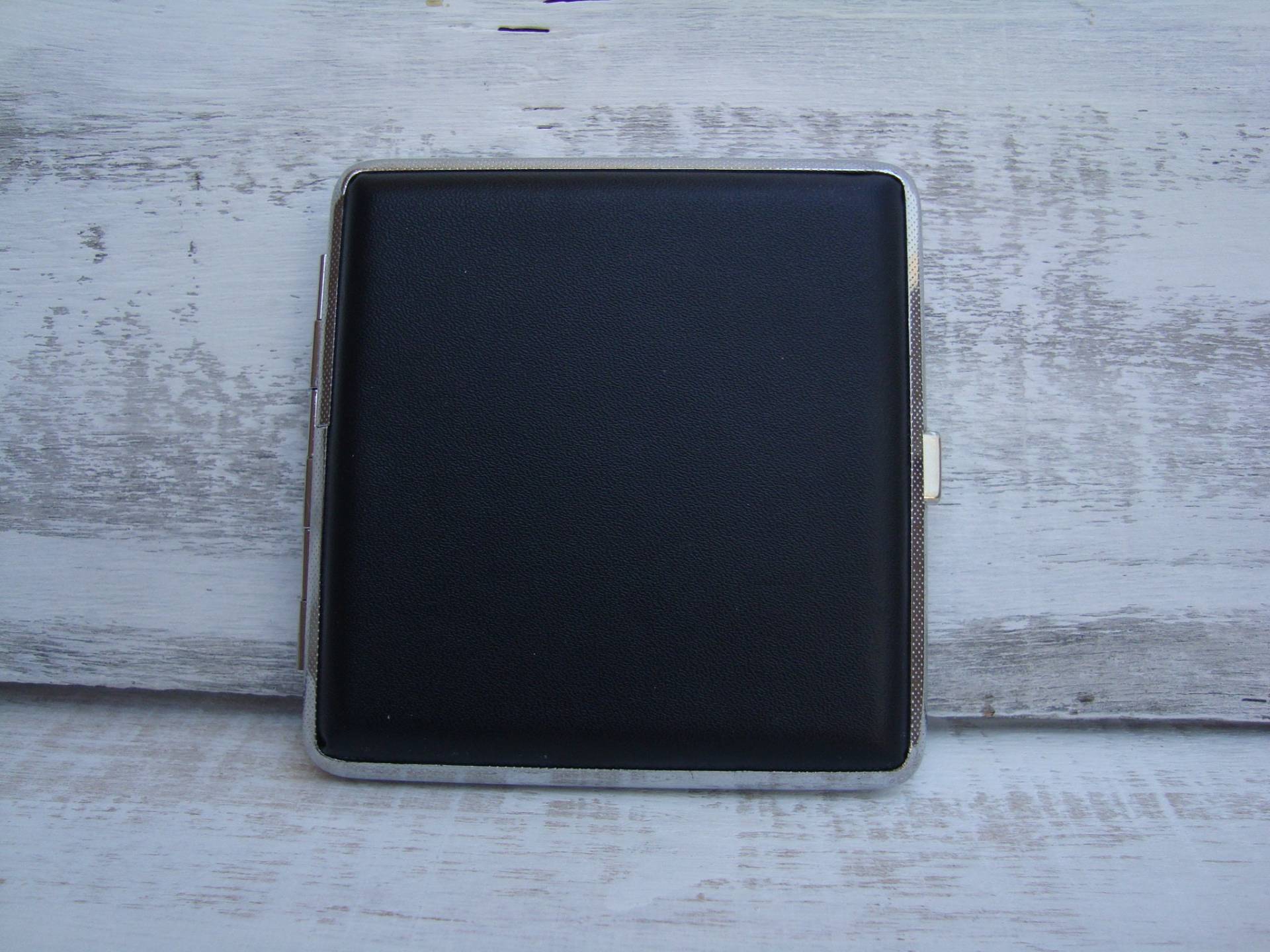 Vintage Zigarettenhülle Aus Schwarzem Leder - Zigarettenhülle Doppelseitiges Hülle Accessoire Für Raucher Geschenk von VintageAvangardShop