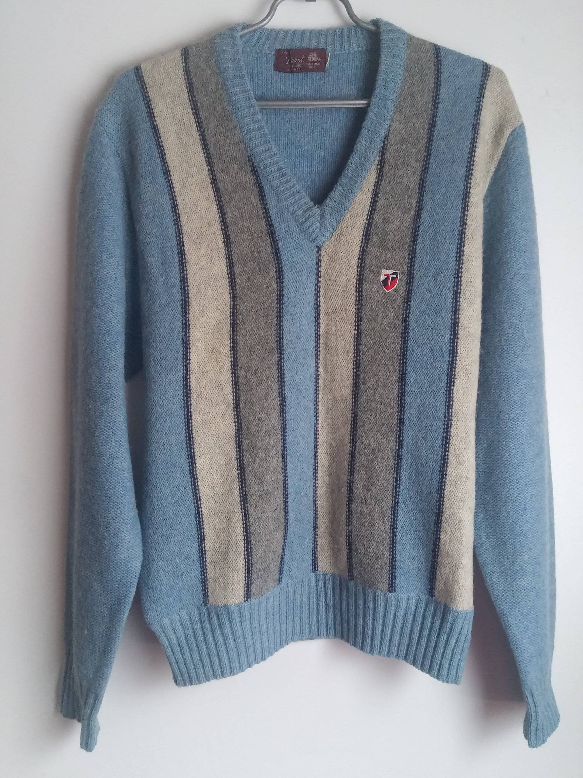 Vintage Pierot Pullover Wolle Herren L von VintageBag1