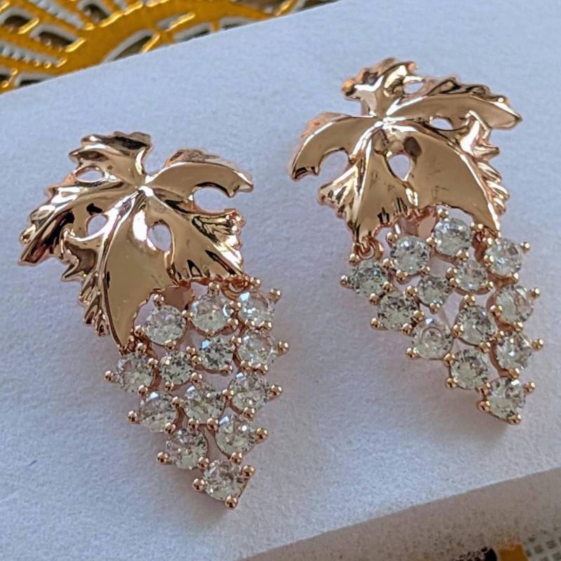 Luxus Earrings Rolled-Gold 585, Vintage Style With Sample 585 Rg, Earrings, Christmas Gifts, Gifts von VintageBasarUdSSRuEU