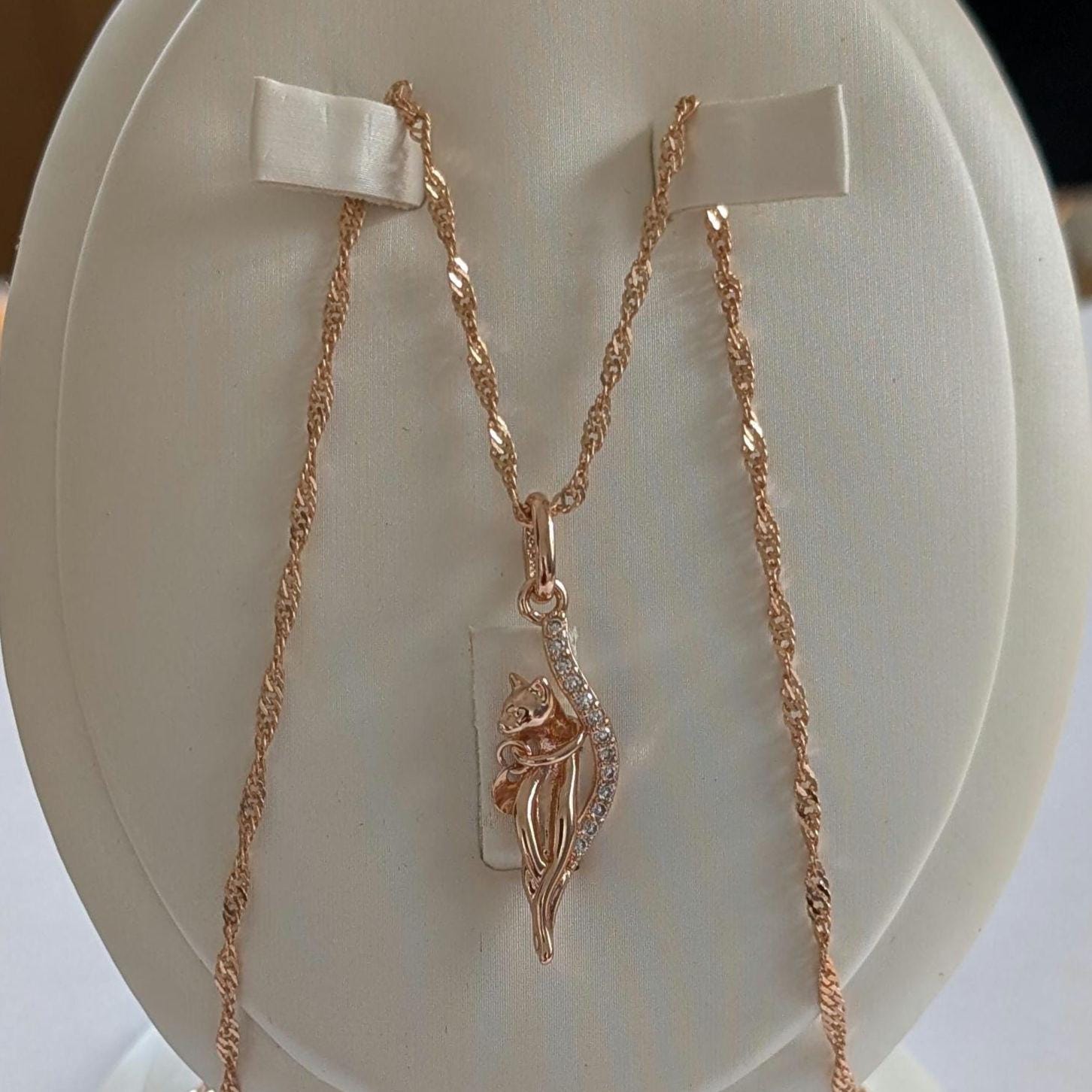 Luxus Rolled Gold Necklaces 585, Gold 14K, Vintage Necklace Christmas Gifts von VintageBasarUdSSRuEU