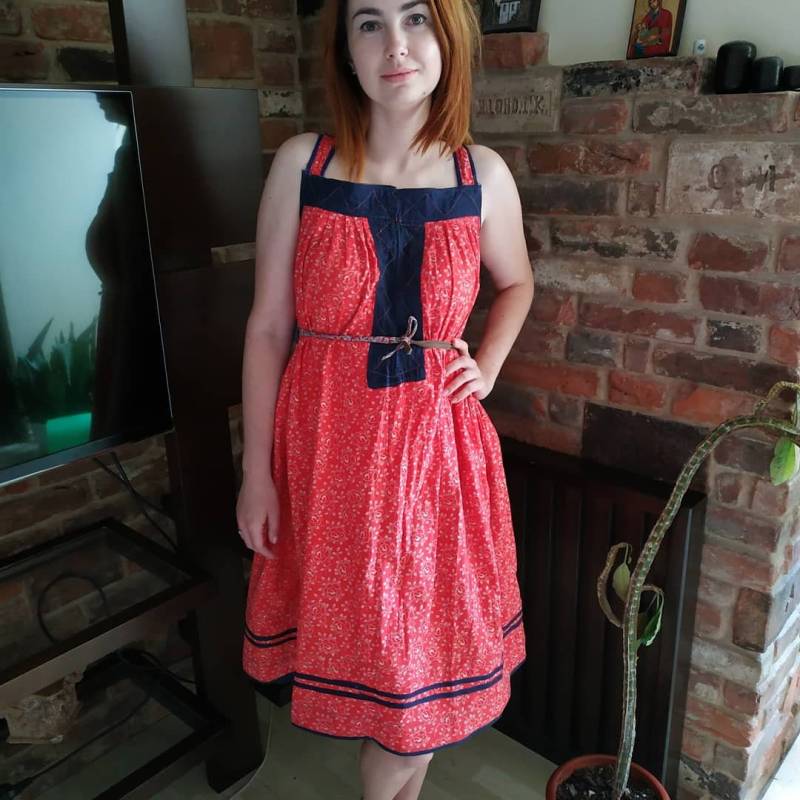 Seltenes Vintage Sarafan Besticktes Kleid Harkov Region Antik Stoff Sommerkleid Outfit von VintageBeautyUkraine