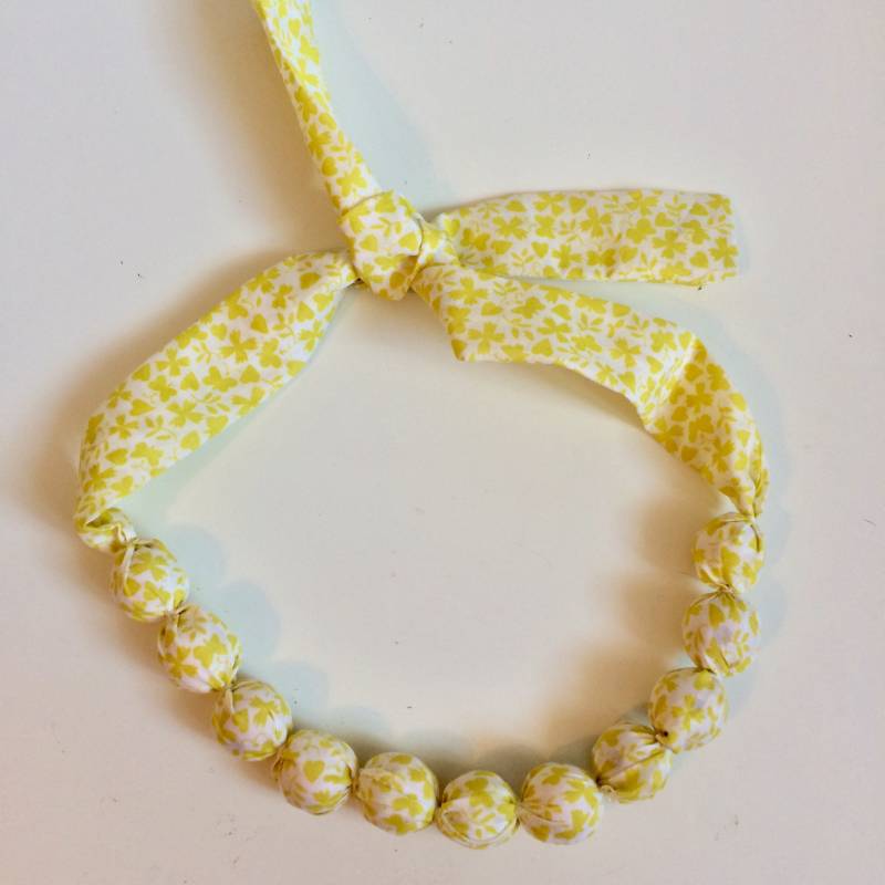 stoff Halskette stoff Halskette von VintageBeeCreations