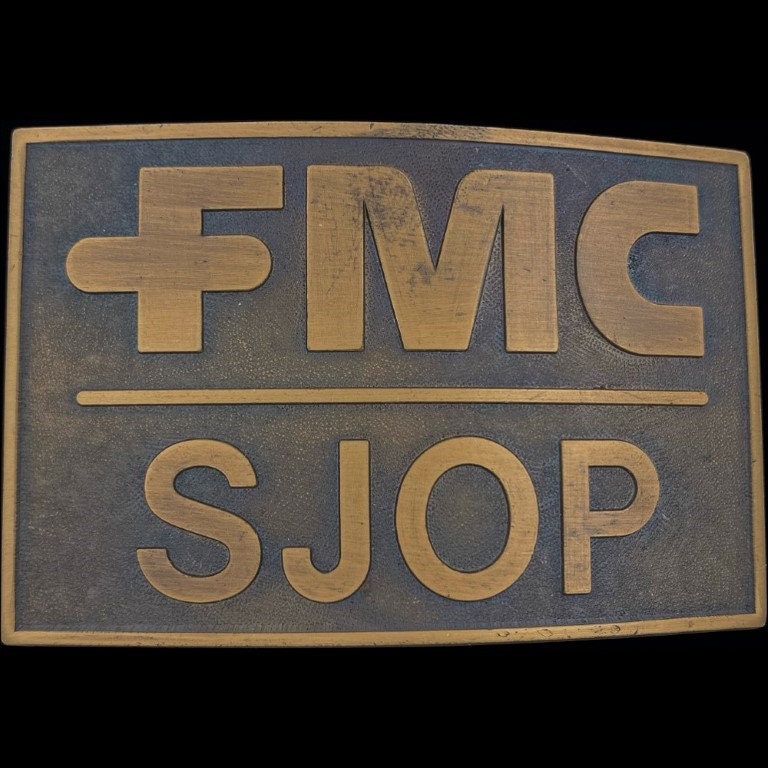 Bronze Fmc Sjop Militär Kettenfahrzeug Apc Acav M113 1970Er Jahre Vintage Gürtelschnalle Vietnamkrieg Armored Personnel Carrier Corporation Corp von VintageBeltBuckle