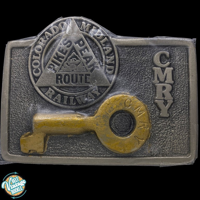 Colorado Midland Eisenbahn Pikes Peak Route Switch Key Nos Vintage Gürtelschnalle Zug Erinnerungsstücke Rr Schild Lock Railroadiana Klemme von VintageBeltBuckle