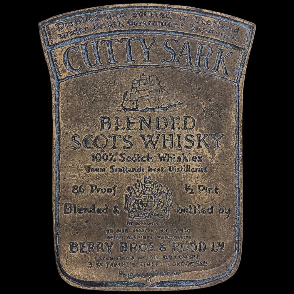 Cutty Sark Scots Whisky Bourbon Schnaps Scottish Scotland Vintage Gürtelschnalle Jack Club Bar Cowgirl Western Trinker Schnapsstrahl No 7 Alkohol von VintageBeltBuckle