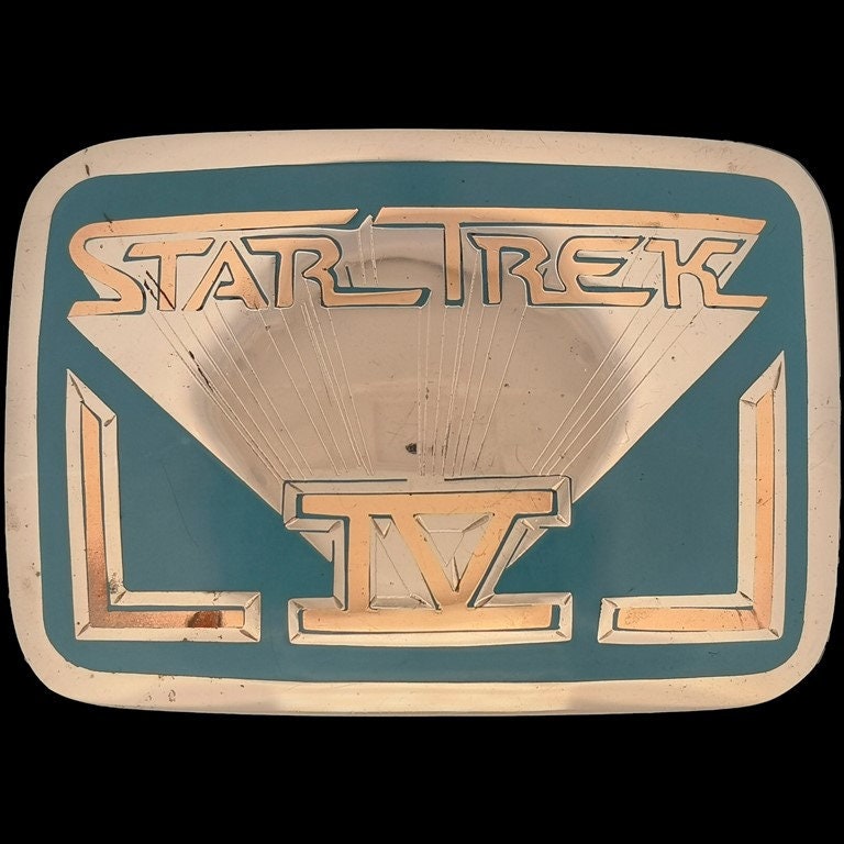 G Silber Seltene Star Trek Cast Crew Unternehmen Tv Film Memorabilia Vintage Gürtelschnalle Handmade Trekkie Scifi Space Science Fiction von VintageBeltBuckle