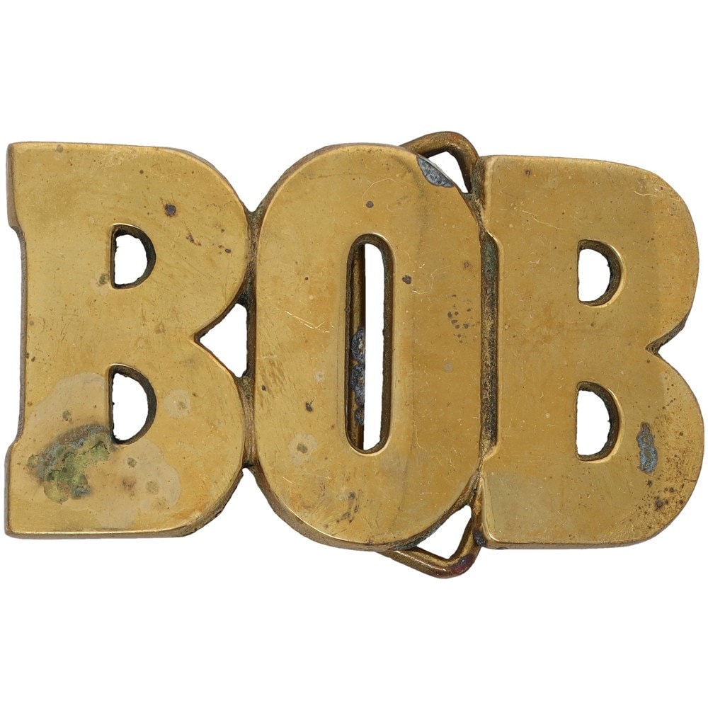 Messing Bob Robert Bobby Personalisierte Name Blase Buchstabe Old School Hippie Western 1970Er Jahre Vintage Gürtelschnalle von VintageBeltBuckle