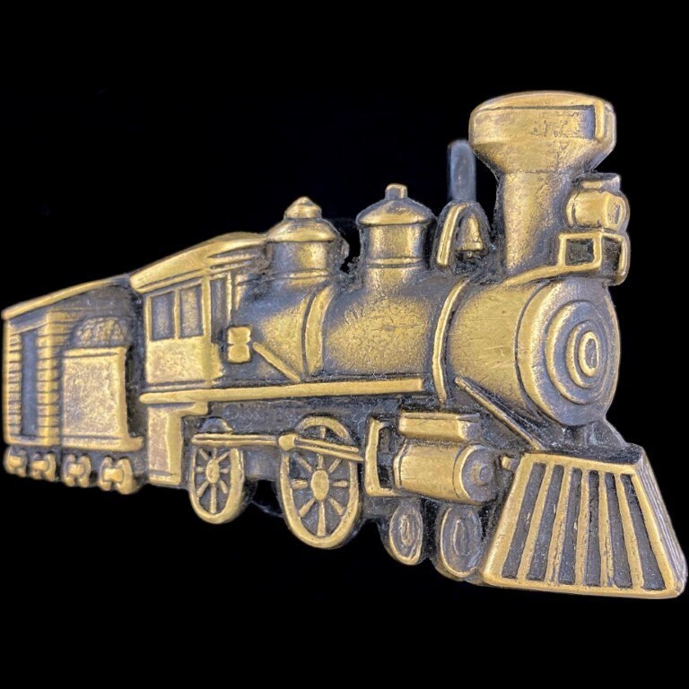 Messing Lokomotive 999 Dampfmaschine Eisenbahn 1970Er Jahre Vintage Gürtelschnalle Linie Zug Zeichen Ad Rr Ry Schiene Reisen Diesel Aufkleber von VintageBeltBuckle