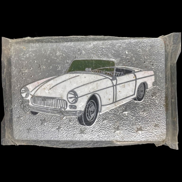 Mg Motor Midget Ta Classic Car Cabrio Roadster 1980S Nos Vintage Gürtelschnalle Emblem Automobile Unternehmen Besitzer Mens von VintageBeltBuckle