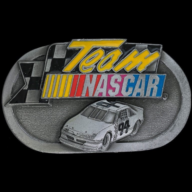 Nascar Car Racing Rasse Fan Bill Elliott #94 Geschenk 1990Er Jahre Vintage Gürtelschnalle Motors Auto Show Classic Emblem Badge Automobile Besitzer von VintageBeltBuckle