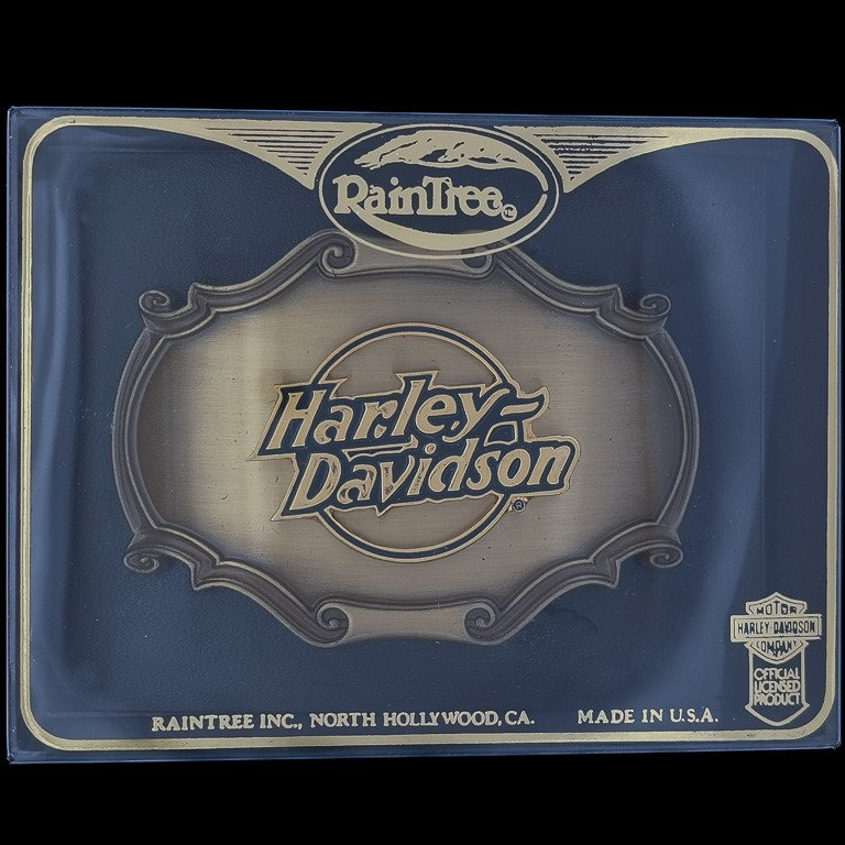 Neue Harley Davidson Logo Motorrad Biker 75. 70Er Jahre Nos Vintage Gürtelschnalle Jubiläum Sportster Flh Xlch Panhead Shovelhead Ironhead Bike von VintageBeltBuckle