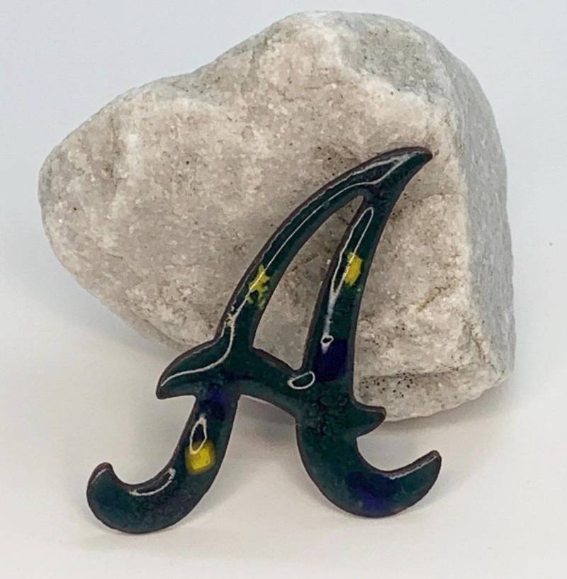 Vintage A Buchstabe Brosche Anstecknadel Alphabet Name Anfangsmonogramm Mit Grüner Emaille Vintage A Buchstabe Brosche Anstecknadel Alphabet Name Anfangsmonogramm Mit Grüner Emaille von VintageBijouStore