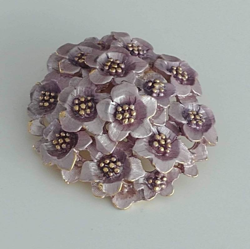 Vintage Blumen Lila Brosche Vintage Blumen Lila Brosche von VintageBijouStore