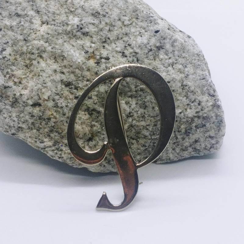 Vintage Brosche Anstecknadel Buchstabe P Monogramm Name Initiale Vintage Brosche Anstecknadel Buchstabe P Monogramm Name Initiale von VintageBijouStore